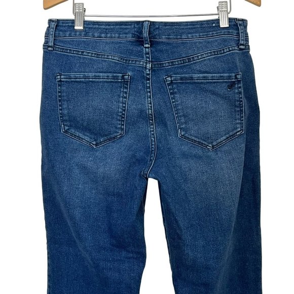 WILLIAM RAST MEDIUM WASH HIGH RISE STRAIGHT CROP DENIM JEANS SIZE 30 - Picture 8 of 9